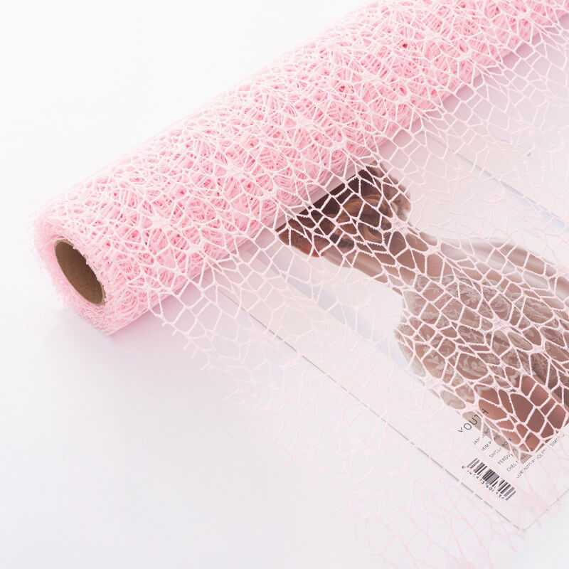 Lace Mesh Florist Bouquet Wrap, 19.68''x 5 Yards