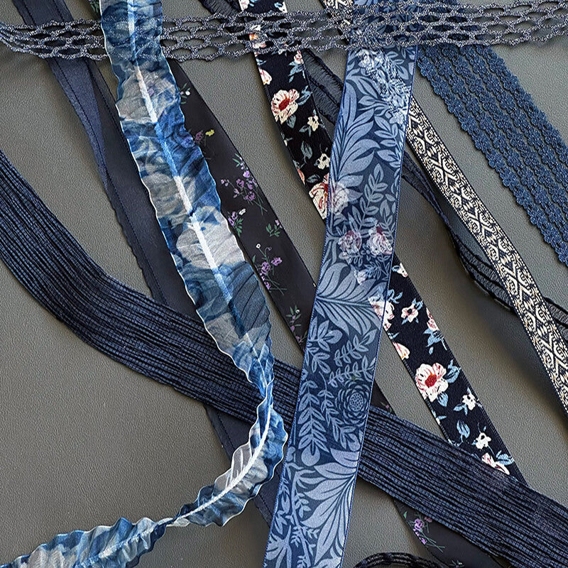 Tranquility Navy Series Ribbon, 10 Yards