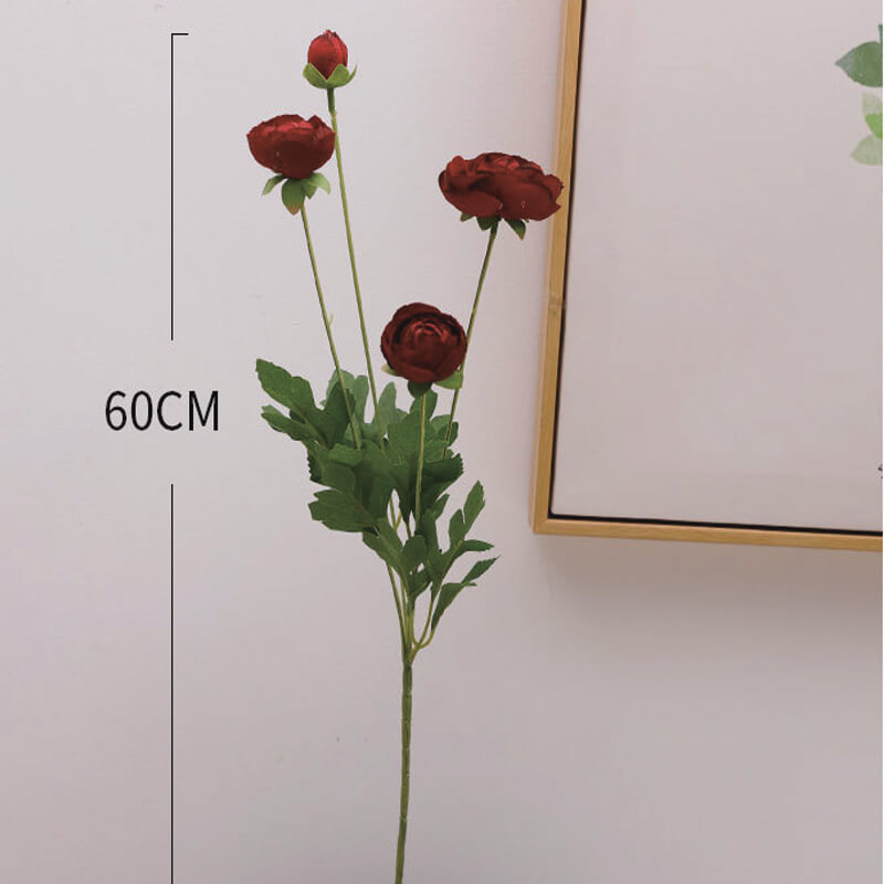 Fleurs de lotus artificielles à 4 têtes