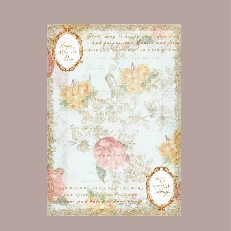 Tulip Bouquet Gift Paper, 14 × 19.7 Inch, 10 Sheets