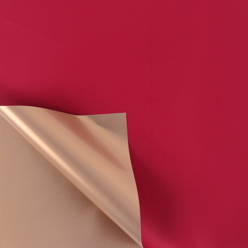 Gold Flower Bouquet Wrapping Paper, 24x24 Inch, 20 Sheets