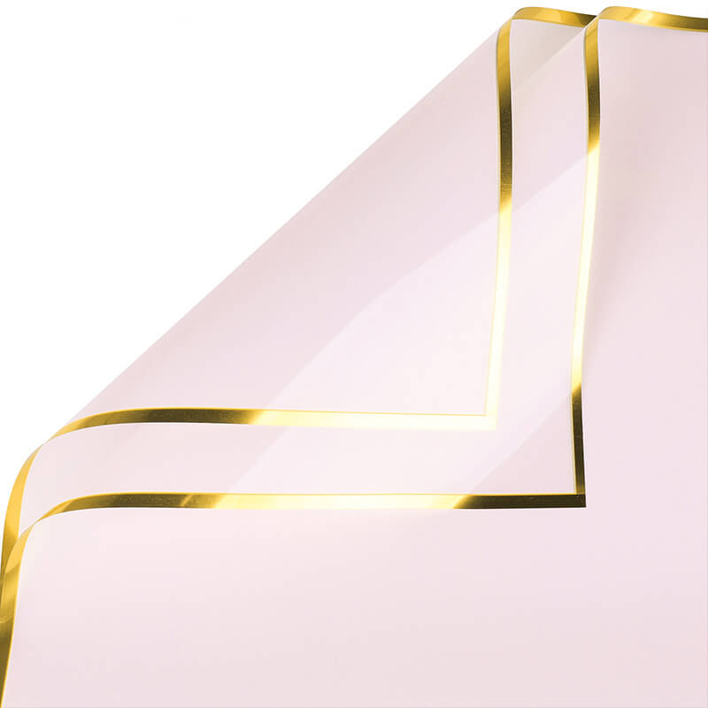 Silver-edge Cellophane Wrap Paper, 23x23 Inch