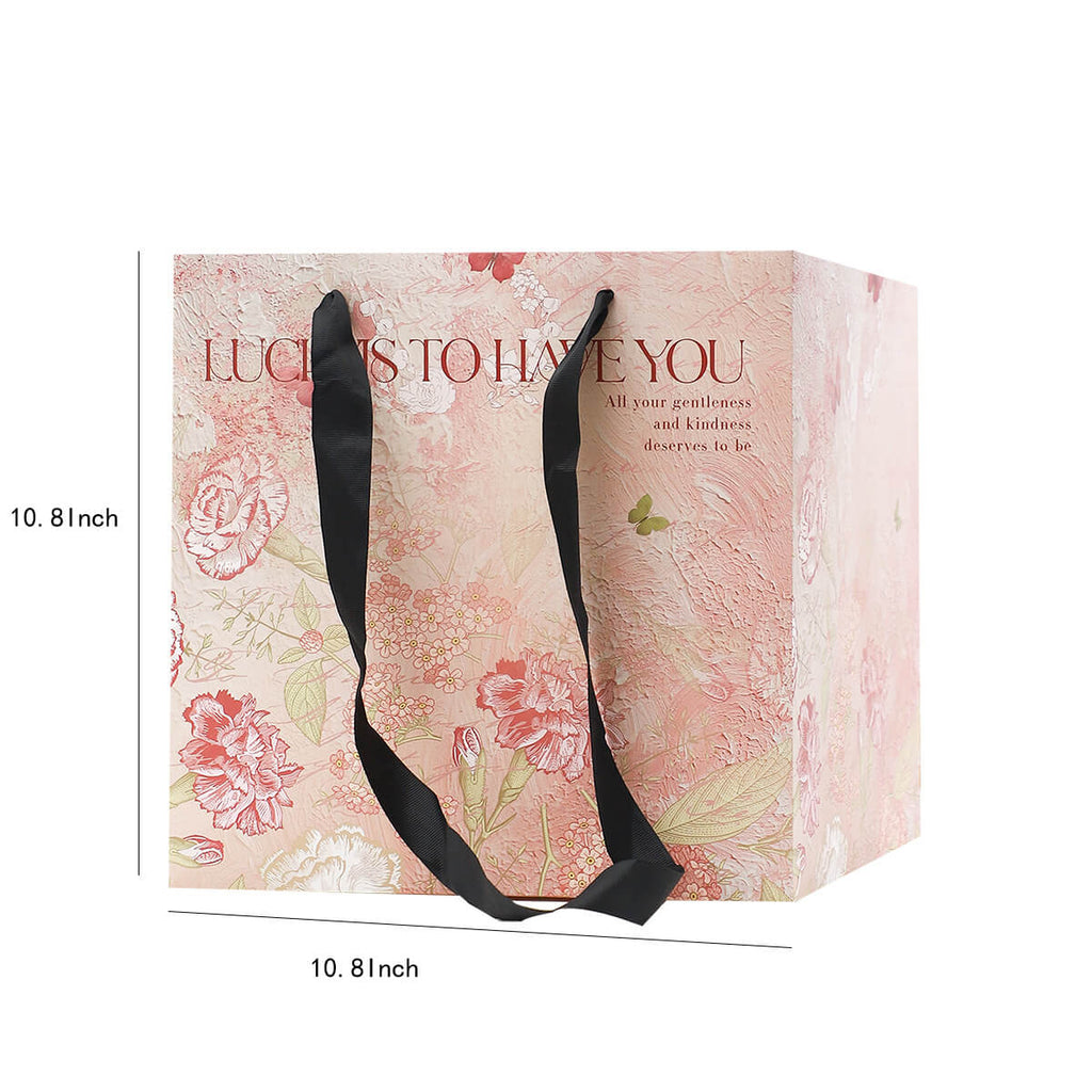 Painting Style Tote Bag, 10.8 × 10.8 Inch