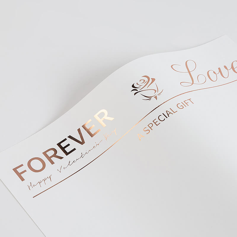 Papel metálico brillante resistente al agua para flores 