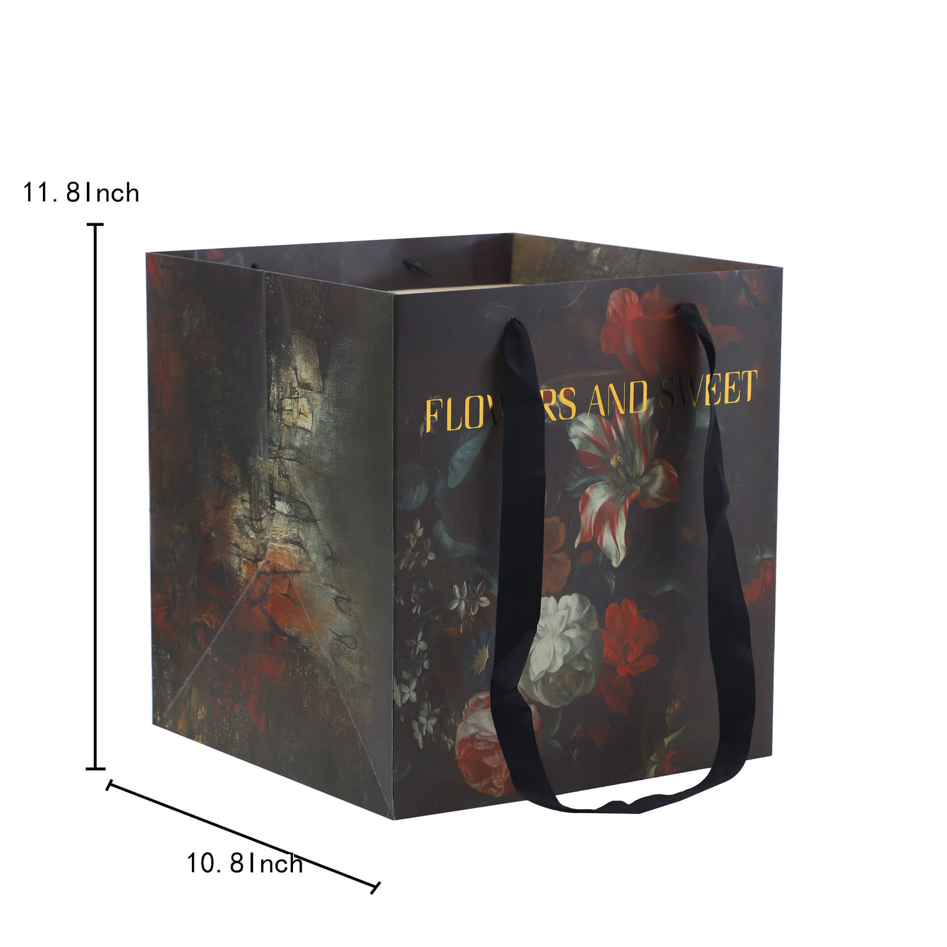 Painting Style Tote Bag, 10.8 × 10.8 Inch