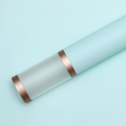 Gold Border Frosted Florist Wrapping Paper, 58x58cm/20sheets