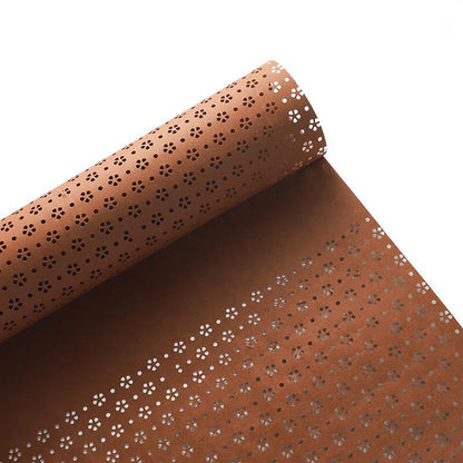 Brown Color Bouquet Wrapping Paper