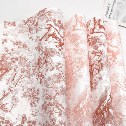 Papier d'emballage floral vintage 