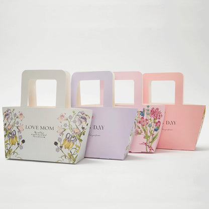Sac en papier fleuri pour la fête des mères