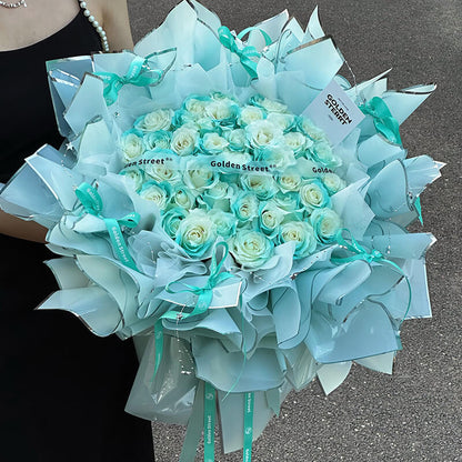 Silver-edge Cellophane Wrap Paper, 23x23 Inch