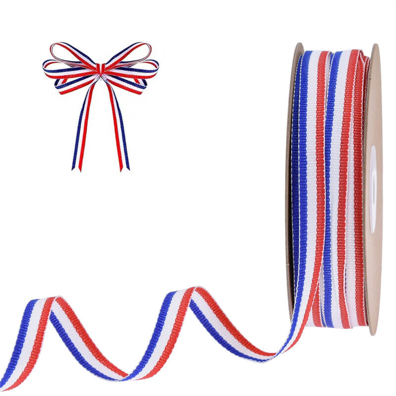 Christmas Classic Tricolor Packaging Ribbon