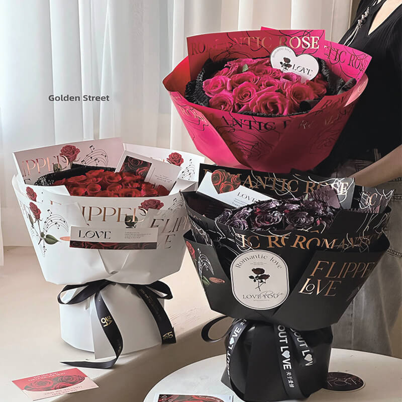 Flower Bouquet Paper, 11.7x12 inch, 10 Sheets