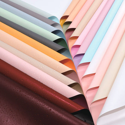 Colored Korean Wrapping Paper for Bouquets, 23x23 Inch, 20 Sheets