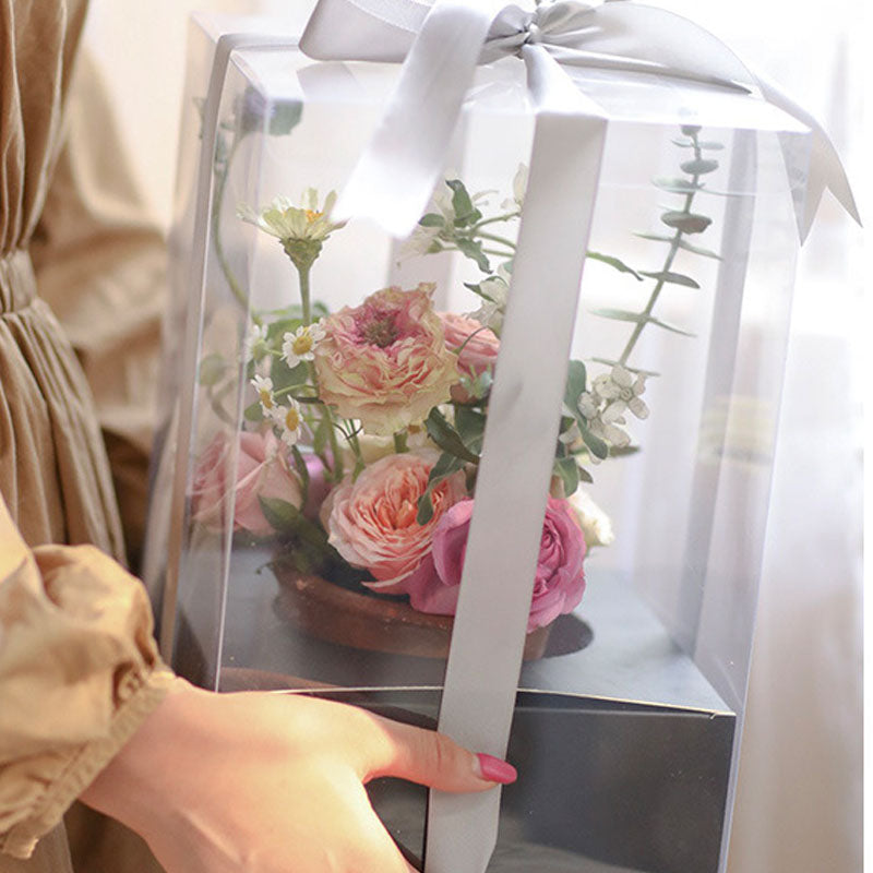 Transparent PVC Flower Gift Box