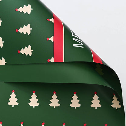 20 Sheets,  Flower Wrapping Paper for Christmas