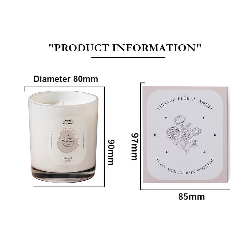 Bougie parfumée aromatique, sans fumée, fabriquée à la main