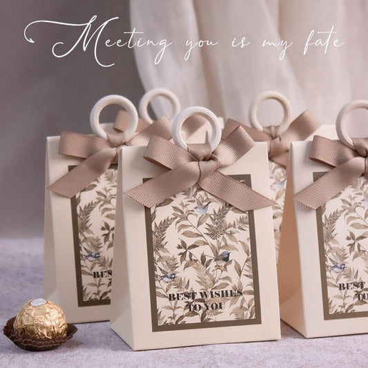 Wedding Chocolate Gift Boxes With Ribbons