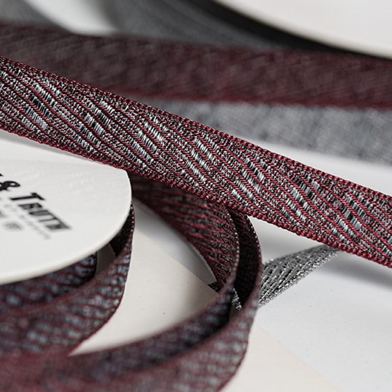 Twill Texture Blended Ribbon, 1 cm × 15 Yards