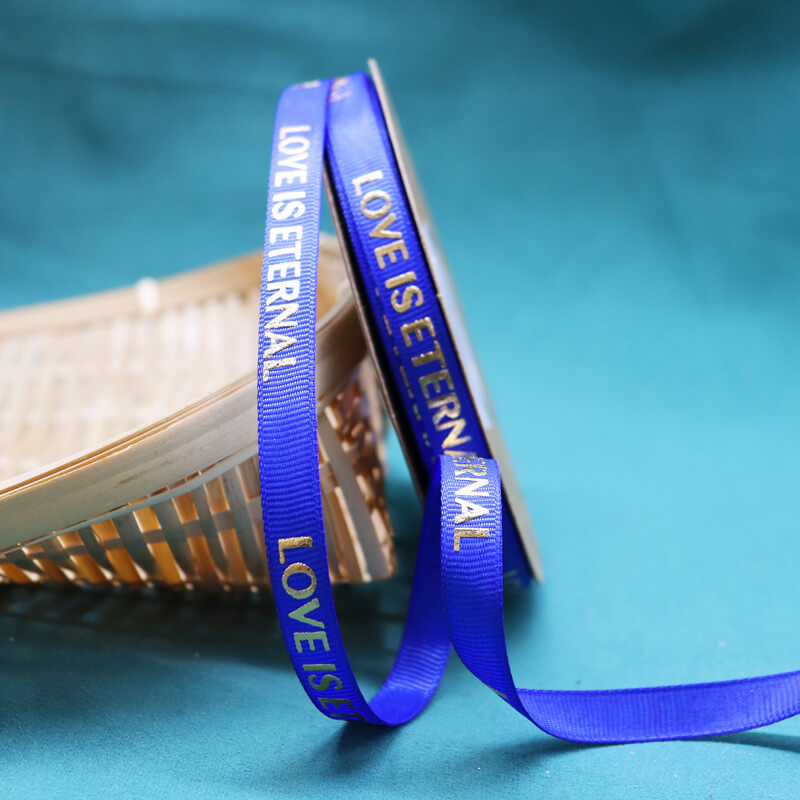 Love Is Eternal Flower Bouquets Ribbon (1.0cmx50Yd)