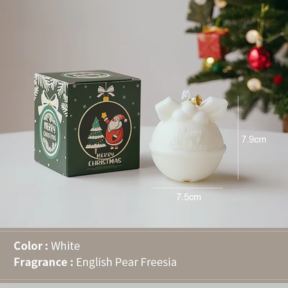 Velas con campanillas navideñas