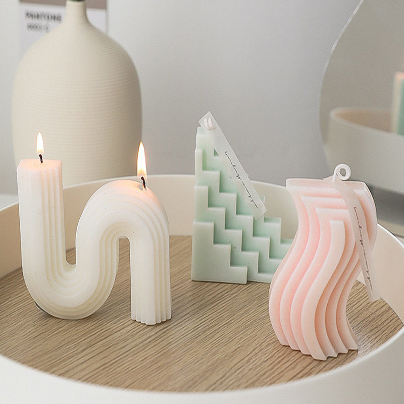 Irregular Geometric Shaped Scented Candle