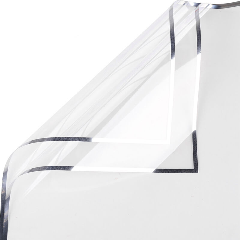 Silver-edge Cellophane Wrap Paper, 23x23 Inch