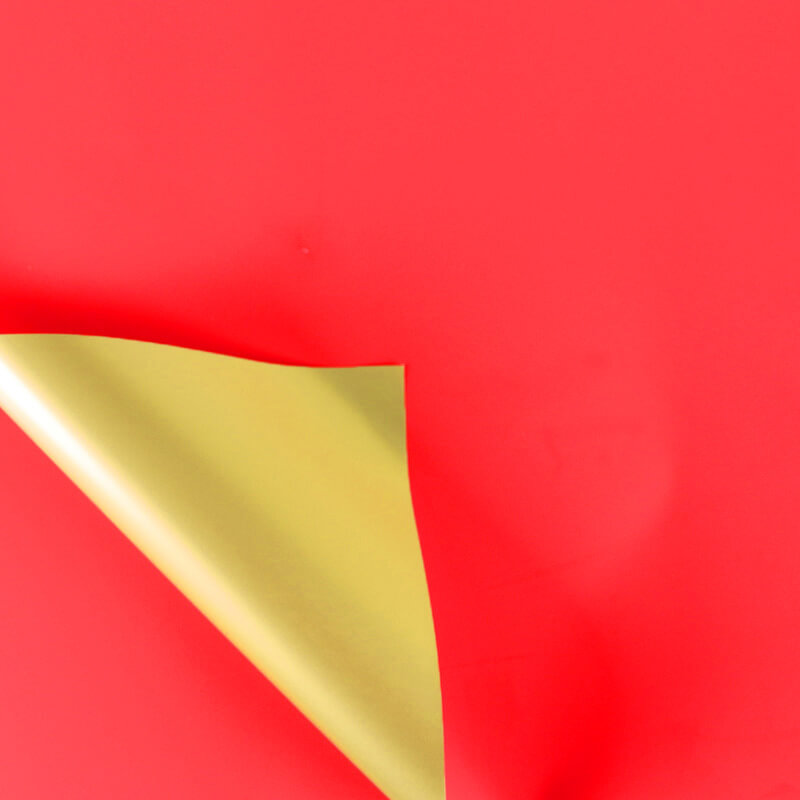 Gold Flower Bouquet Wrapping Paper, 24x24 Inch, 20 Sheets