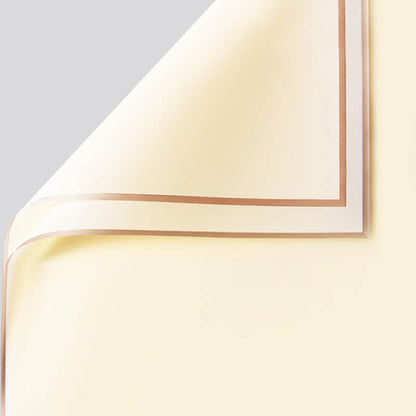 Gold-edge Jelly Flower Paper, 23.6 × 23.6 Inch, 20 Sheets