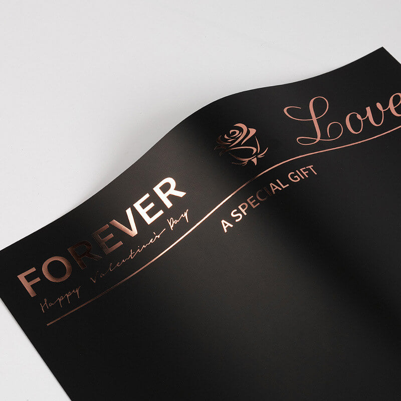 Papel metálico brillante resistente al agua para flores 