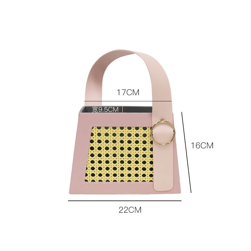 Caja de flores redonda de terciopelo 