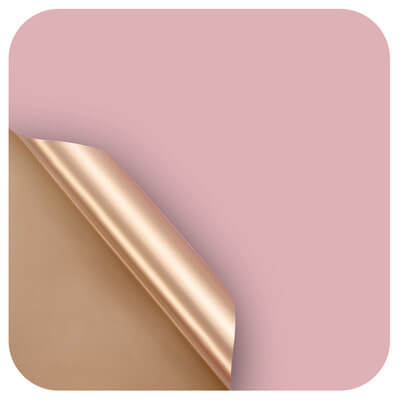 Gold Flower Bouquet Wrapping Paper, 24x24 Inch, 20 Sheets