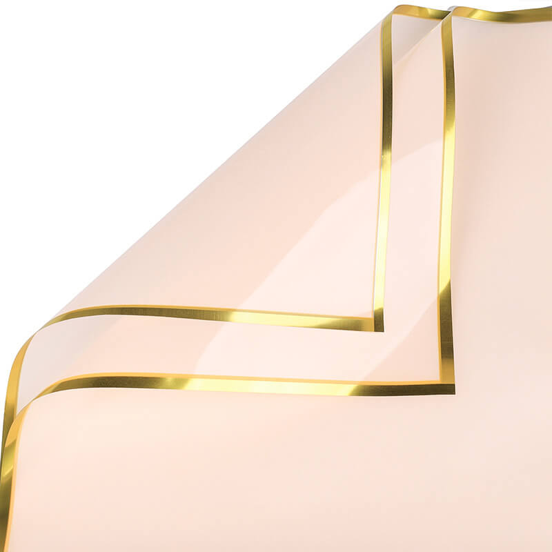 Silver-edge Cellophane Wrap Paper, 23x23 Inch