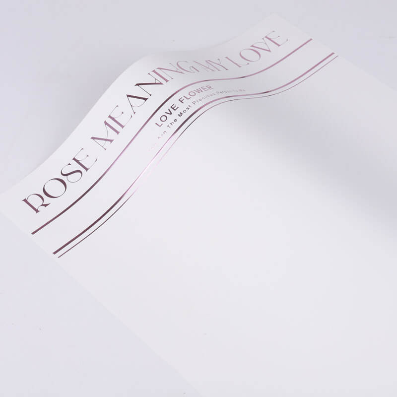 Papel metálico brillante resistente al agua para flores 