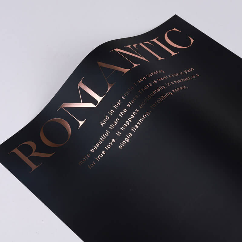 Papel metálico brillante resistente al agua para flores 