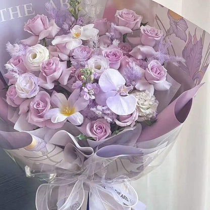 Colorful Flower Wrapping Paper, 15 × 20.8 Inch, 10 Sheets