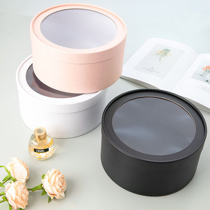 Window Flower Round Box