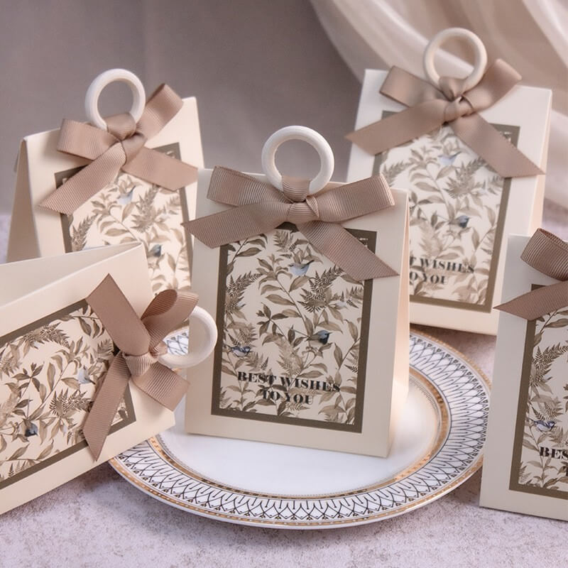 Wedding Chocolate Gift Boxes With Ribbons