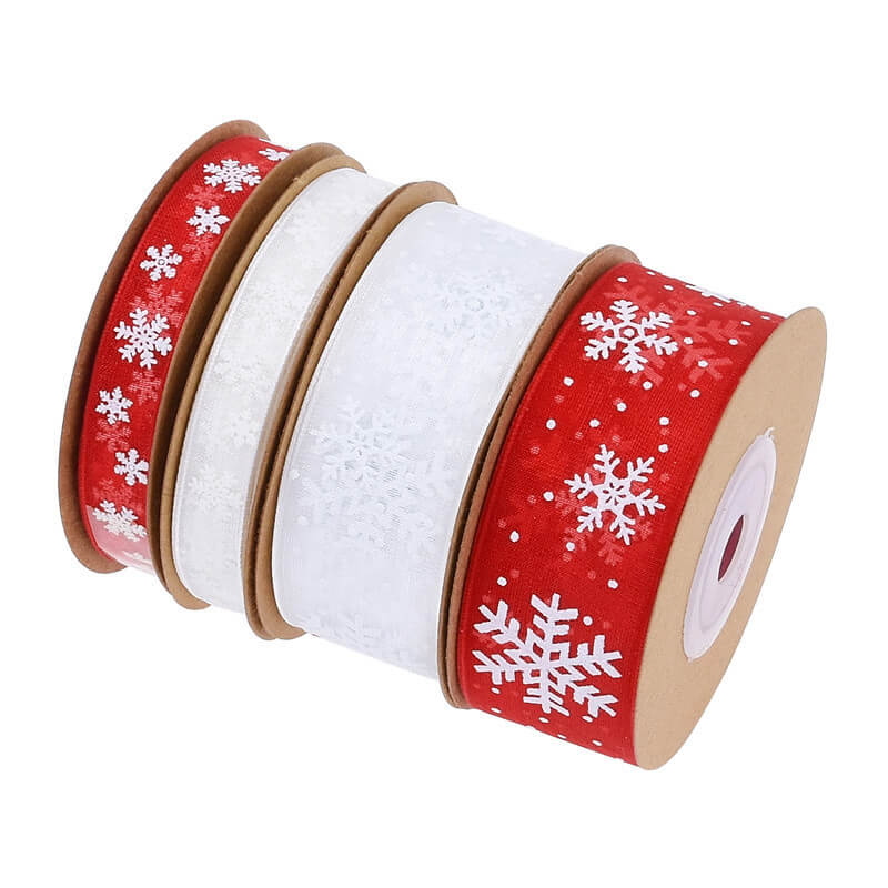 Christmas Transparent Snowflake Ribbon