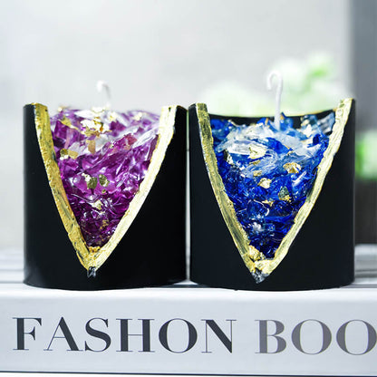 Bougie parfumée en cristal de lavande et de gelée