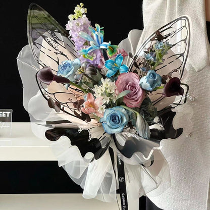 Papier cadeau en forme de papillon, paquet de 20 feuilles