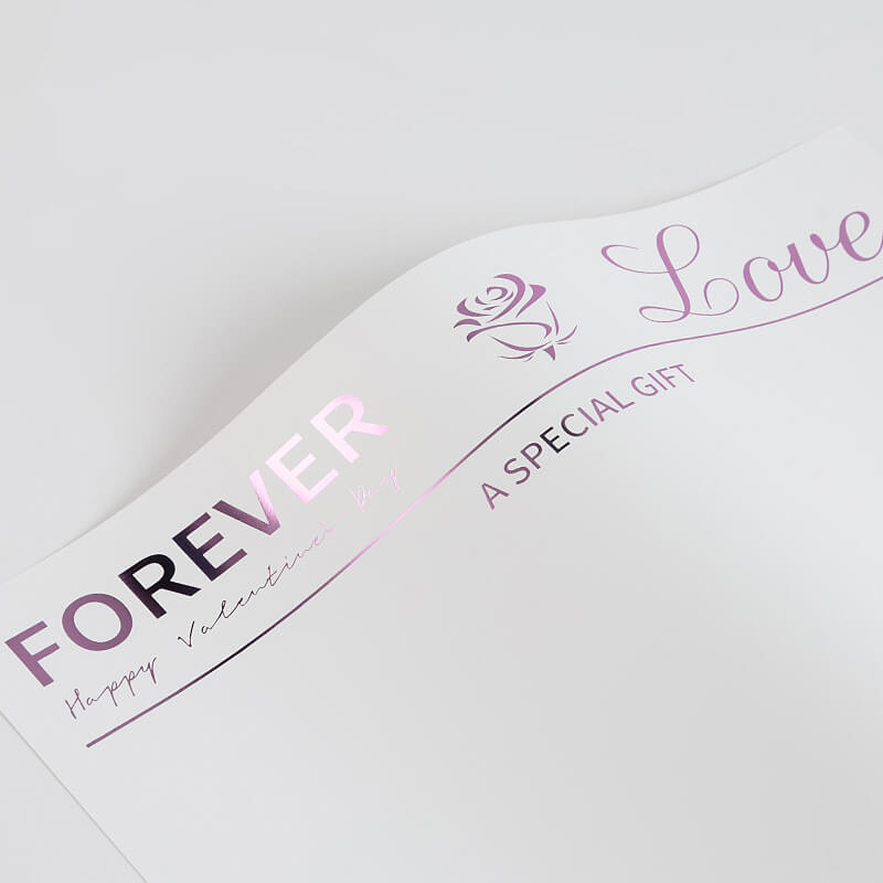 Papel metálico brillante resistente al agua para flores 