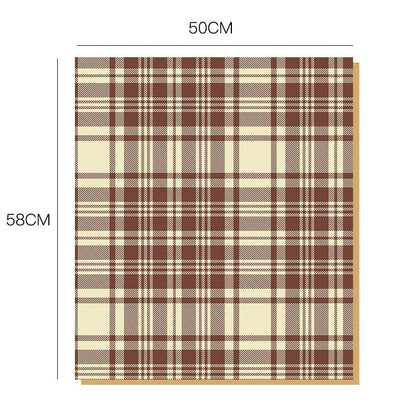 Brown Color Bouquet Wrapping Paper