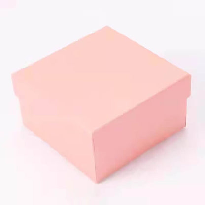 Caja de flores redonda de terciopelo 