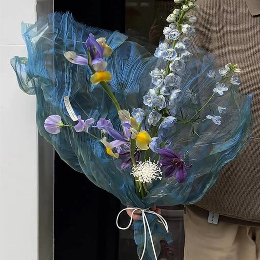 Papier d'emballage givré et imperméable pour fleurs coréennes 