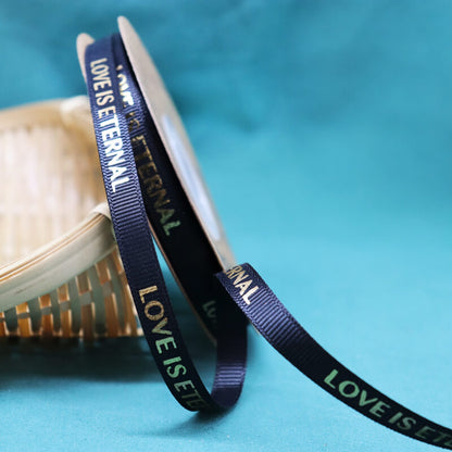 Love Is Eternal Flower Bouquets Ribbon (1.0cmx50Yd)