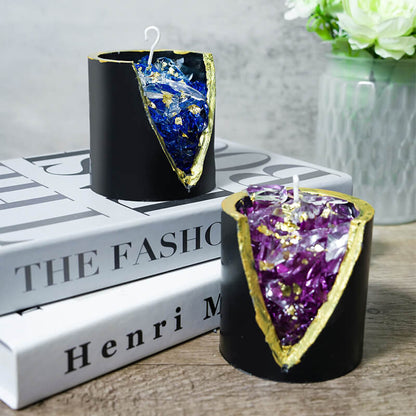 Bougie parfumée en cristal de lavande et de gelée