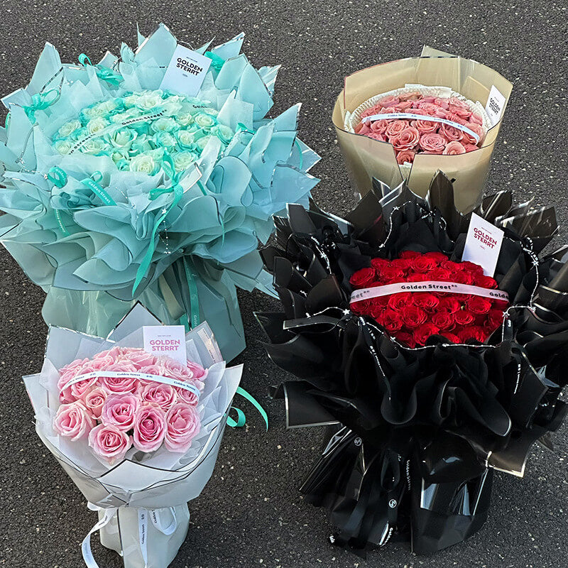 Silver-edge Cellophane Wrap Paper, 23x23 Inch