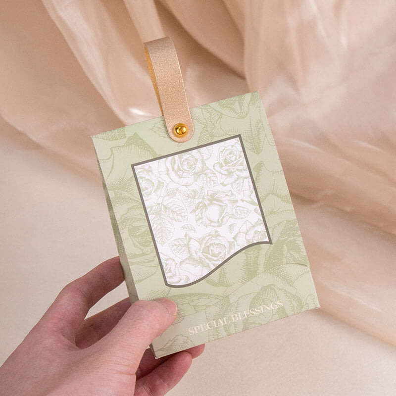 Coffret cadeau carré en papier pour bonbons, savon artisanal et pâtisserie