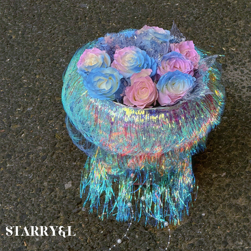 High-grade Colorful Jellyfish Tassels Wrap Paper