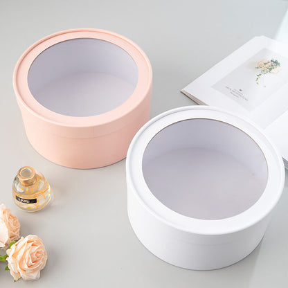 Window Flower Round Box